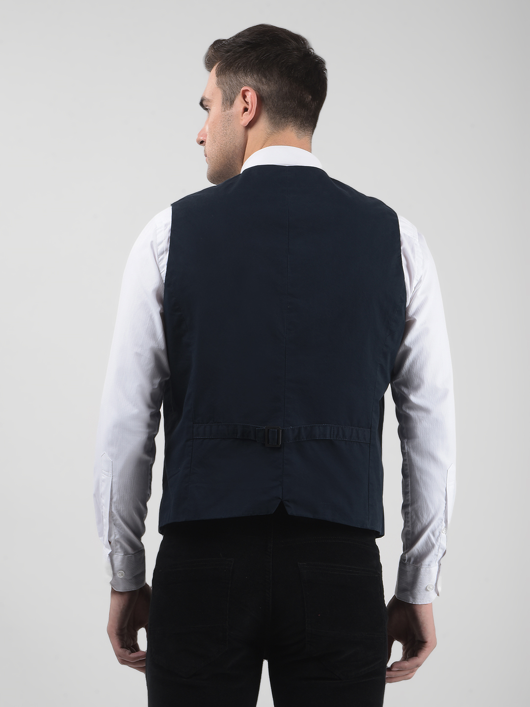 Numero Uno Men Solid Navy Waistcoat